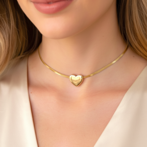 Colar Choker Coração